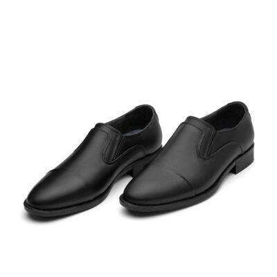 کفش چرم طبیعی مردانه دیاموند سرپنجه- رنگ مشکی-فروشگاه تبریزپا