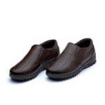 کفش فلیکس تابستانی بی بند مردانه چرم طبیعی – کفش چرمی تابستانی شبک و راحت-تبریزپا